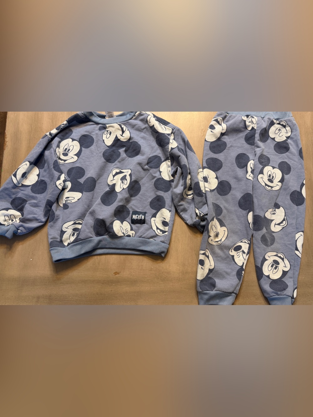 Disney Junior Mickey Mouse blue matching outfit set 4T